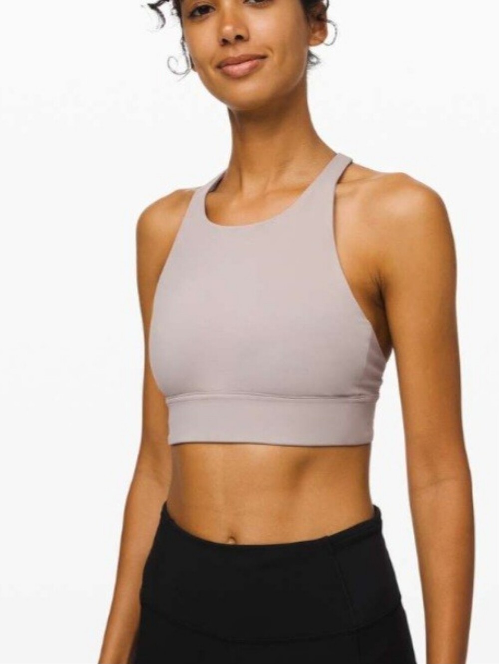 Lululemon Ride and Reflect Bra Dark Chrome